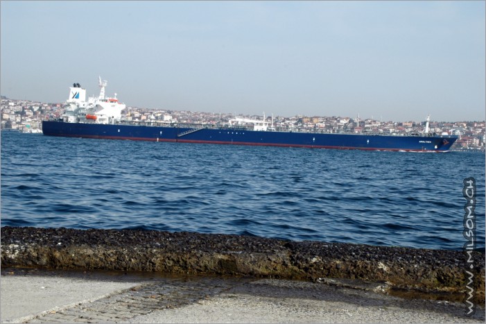 huge ships on the bosporus