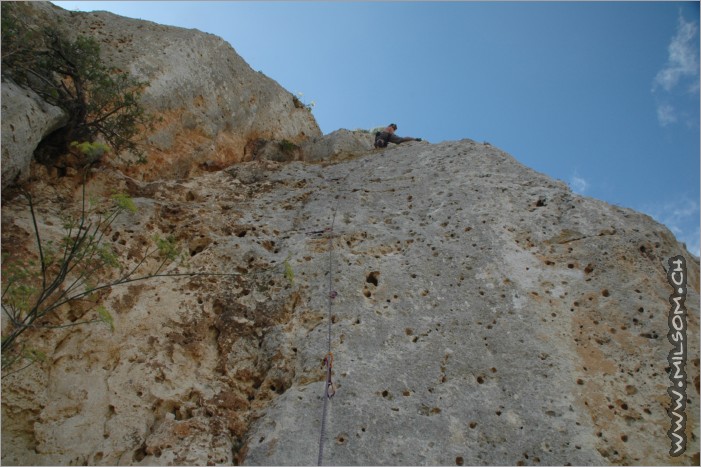 climbing at dimensione verticale, close to alghero